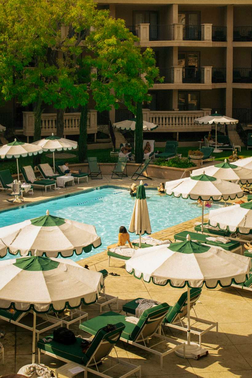 Poolside at an independent hotel