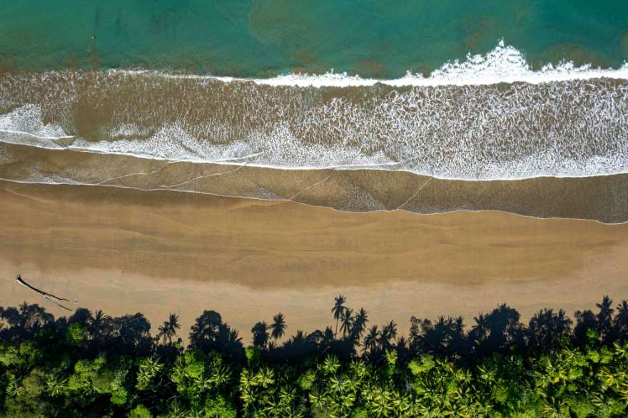 Shoreline seen from above